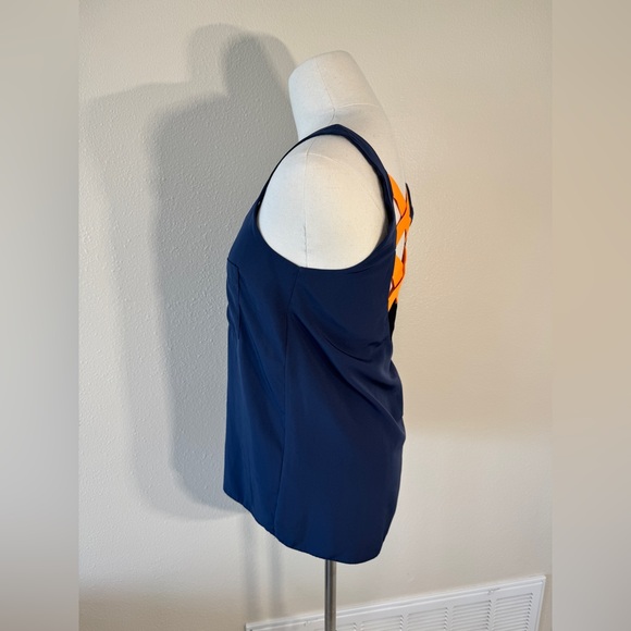 NWOT ASOS Women’s Tank Top, Navy/Orange, SIZE: 4 - Picture 6 of 12